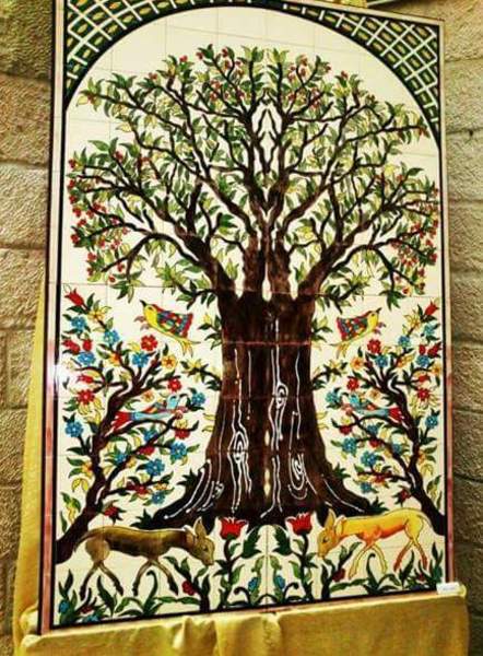 في فلسطين الرسم على الزجاج بين الماضي وأحدث فنون الموضة
